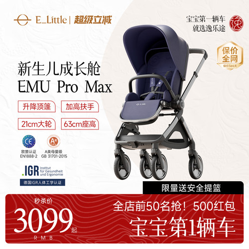升降顶篷 21cm大轮 加宽加高扶手 63cm坐高