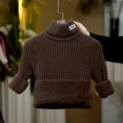 逸萌颜男女童加厚毛衣年服