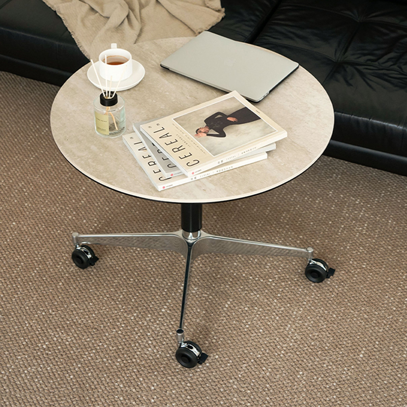 榆柳轩实木茶几客厅可移动升降岩板沙发小边几卧室简易床头小边桌