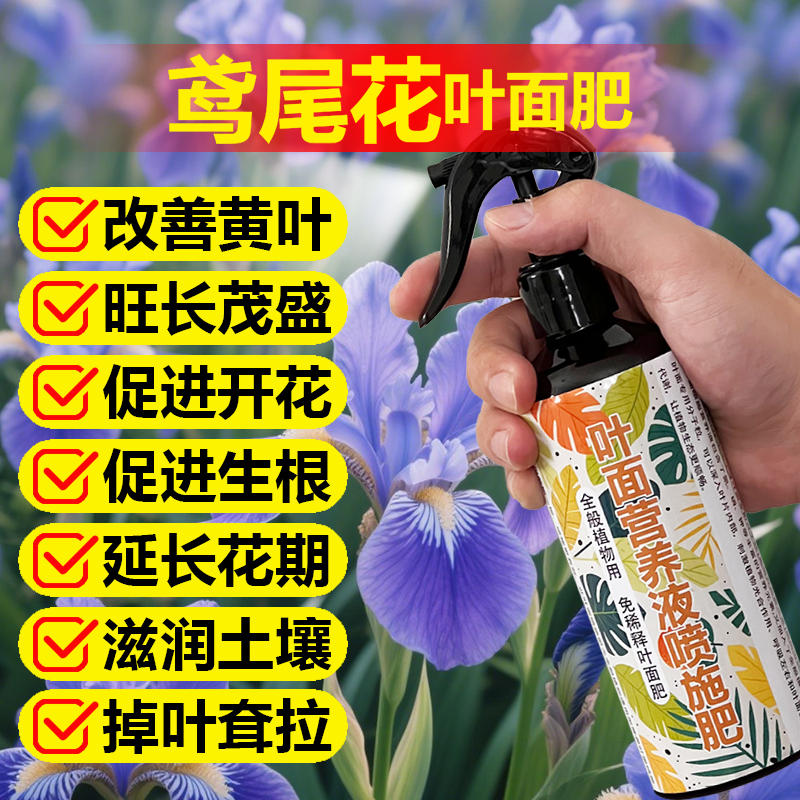 鸢尾花专用肥料种植盆栽开花肥植物营养液叶面肥土培颗粒缓释肥料