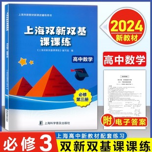 2024新版上海双新双基课课练 高中数学必修3第三册 高中数学高二第一学期一课一练 上海市新教材课改配套高二数学上册辅导用书