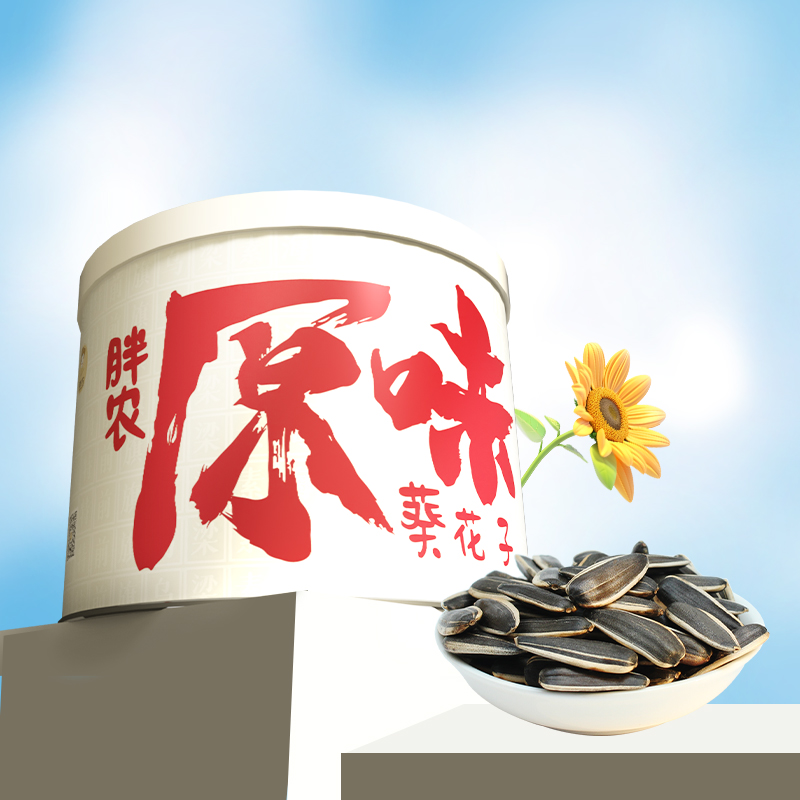 胖农8分熟原味大瓜子198g罐装