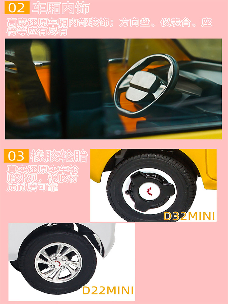 시뮬레이션 WULING 소형 전기 원격 제어 자동차 HONGGUANG MINIEV 자동차 전문 RC 전체 규모 모델 자동차 소년 장난감