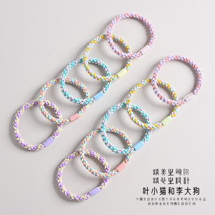 简约高弹力基础橡皮筋女扎头耐用不伤发爆发头绳皮套马尾发绳发圈