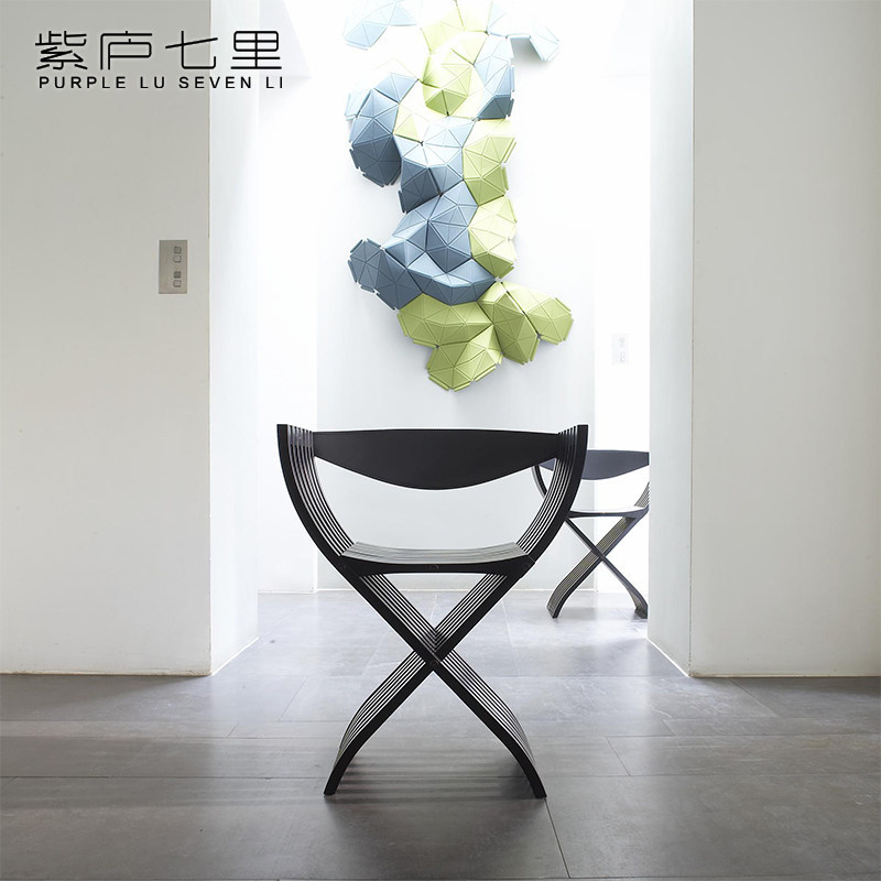 意式轻奢异形实木阳台餐椅
