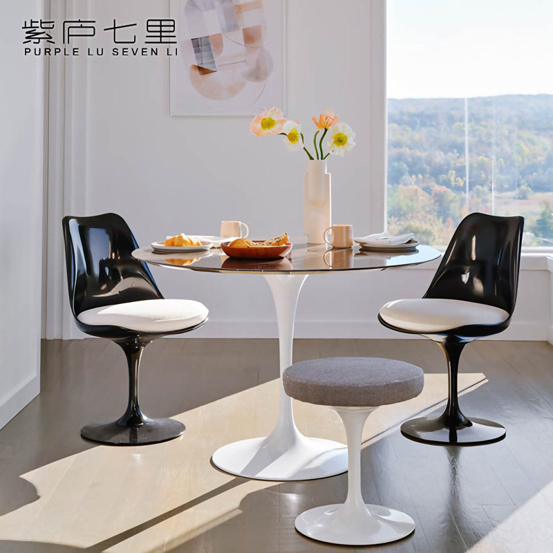北欧设计经典郁金香餐椅沙里宁