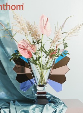 Reflections Copenhagen Amarillo水晶玻璃切割花瓶手工打磨