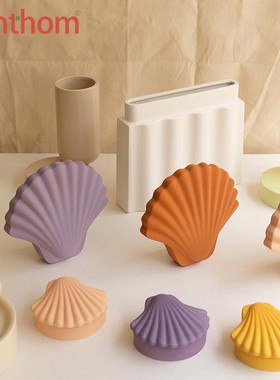 zenthom/LOD Seashell贝壳造型手工陶土花瓶收纳盒