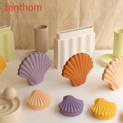 zenthom/LOD Seashell贝壳造型手工陶土花瓶收纳盒