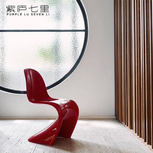 vitra潘通休闲单人餐椅