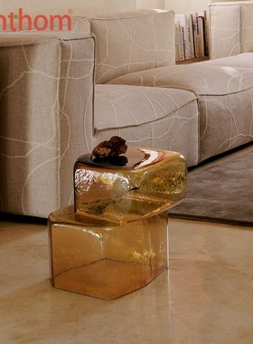 Ferm Living Oscil Sculpture 中古手工琥珀玻璃雕塑落地摆件