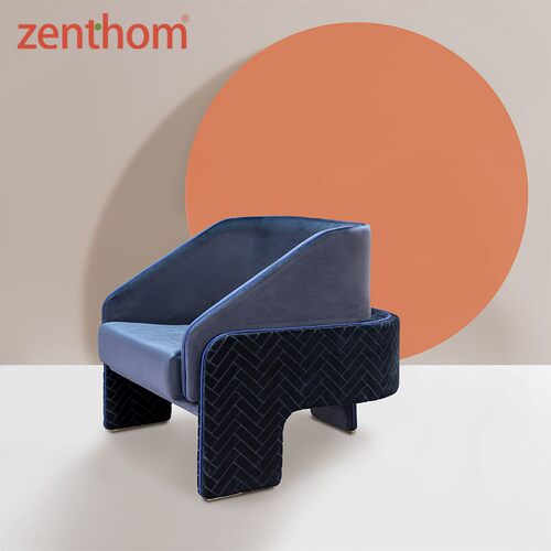 zenthom/DOOQ L’UNITé 单人沙发椅 天鹅绒饰面 奢华家居
