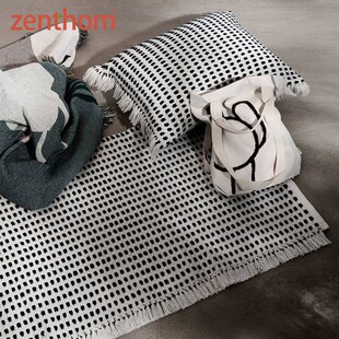 Ferm LIVING Way Collection卧室地毯床边毯入户门脚垫沙发抱枕
