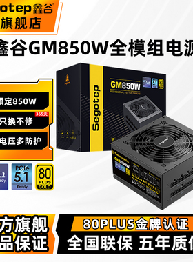 鑫谷GM850W金牌全模组台式机电脑电源750W游戏主机机箱电源650W