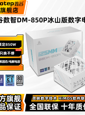 鑫谷数智DM-850P冰山版数字电源850W白金牌全模组台式机电脑电源