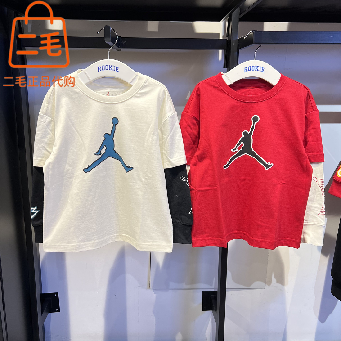 正品Jordan儿童26新年款长袖T恤