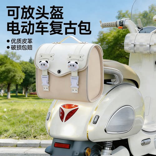 电动车后备箱爱玛露娜电瓶车复古后置储物尾包后背尾箱收纳配件