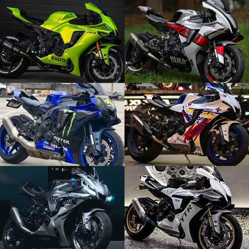 适用于YAMAHA雅马哈R1 R1M 21-24年 全车外壳版画 全车板 护板