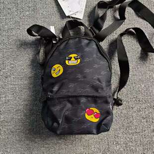 REEBOK锐步男女运动休闲刺绣表情LOGO迷你双肩背包 GT6909