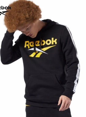 Reebok锐步CL V P OTH男子复古运动休闲连帽卫衣 EB3636