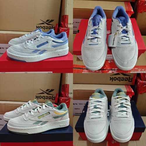 REEBOK锐步男女同款翻毛皮CLUB C 休闲板鞋100074164 100074165