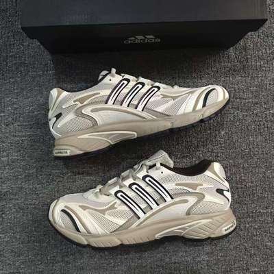 阿迪达斯正品休闲鞋男女TEMPER RUN复古时尚网面运动老爹鞋JR9560