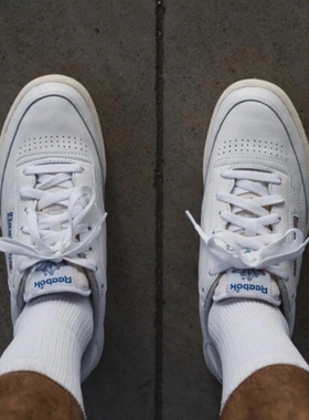 REEBOK锐步CLUB C 85 VINTAGE男女EVA中底头层牛皮复古板鞋GX4467