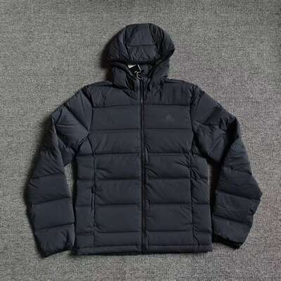 阿迪达斯羽绒服男装冬运动服防风保暖连帽羽绒夹克休闲外套IK3174