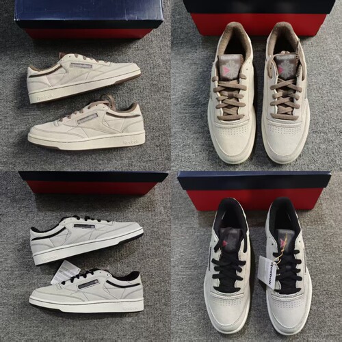 REEBOK锐步CLUB C 85 VINTAGE反毛皮复古板鞋100074160 100074161