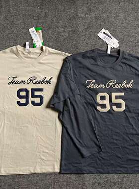 锐步/Reebok男子纯棉印花假两件长袖T恤25FRX501U GM1 GH1