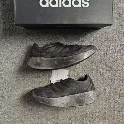 ADIDAS阿迪达斯男女黑武士厚底增高ADIZERO ARUKU跑步鞋JH7772