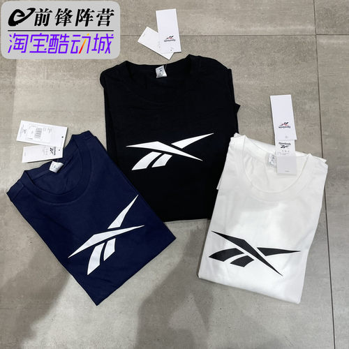 锐步男子运动圆领短袖T恤