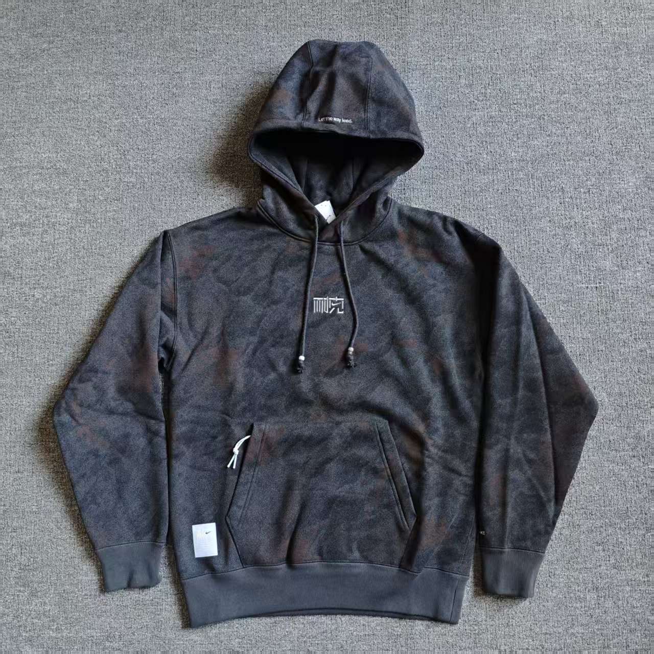 NIKE耐克男子中文刺绣重磅秋冬加绒保暖连帽卫衣帽衫 HQ0892-060