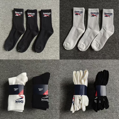 锐步/Reebok男复古LOGO运动休闲毛巾底长袜RBA5DMA287 RBA5DMA215