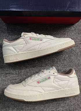 REEBOK锐步CLUB C 85 VINTAGE男女EVA中底头层牛皮复古板鞋GZ5161