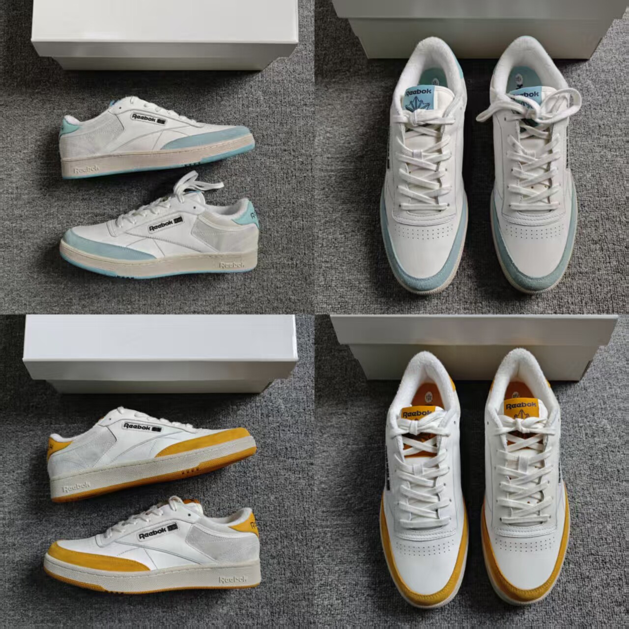 NGG联名REEBOK锐步高端CLUB C复古休闲做旧板鞋 RMIA011C99LEA