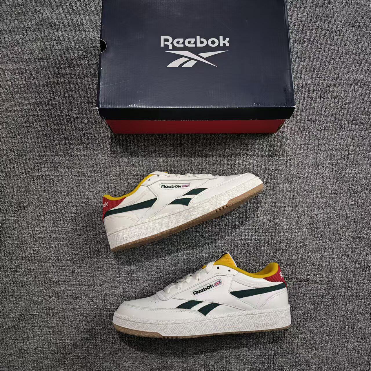 REEBOK锐步男子Club C Revenge头层牛皮小白鞋板鞋GY1765