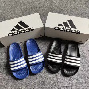 Adidas阿迪达斯男女澡堂拖三条纹轻便运动沙滩凉拖鞋G15890G14309