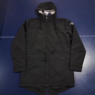 Reebok 男子连帽加绒保暖防风大衣拉链棉服外套GQ4929GQ4930 锐步