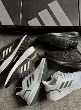 adidas阿迪达斯EQ19 RUN男低帮透气运动训练跑鞋JR0247 0248 0249