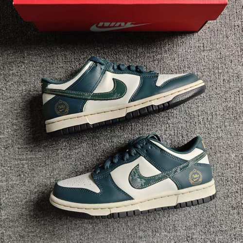 NIKE DUNK LOW DEEP JUNGLE 百搭舒适低帮板鞋白黑绿 FB9109-301