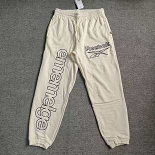 REEBOK锐步Mmlg联名男子纯棉毛圈收口运动刺绣LOGO卫裤HA7170