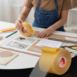 高粘度双面胶加厚防水不留痕固定广告牌泡沫板亚克力展牌KT板不留胶布基双面胶网格双面胶广告装饰专用双面胶