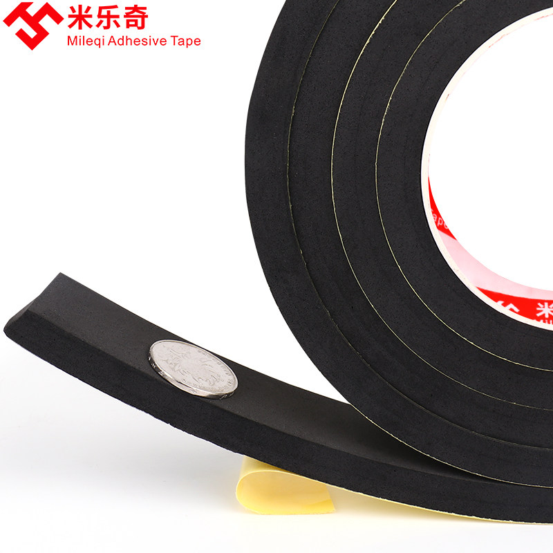 EVA bọt băng mạnh đen mặt băng bọt sốc bọt đệm dày bội thu chênh lệch con dấu cửa dải xe tiếng ồn cửa sổ vật kính chắn gió dày bít 3-5-8mm