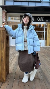 木莎music童装品牌25年新款冬款儿童女童羽绒服外套小码120.130