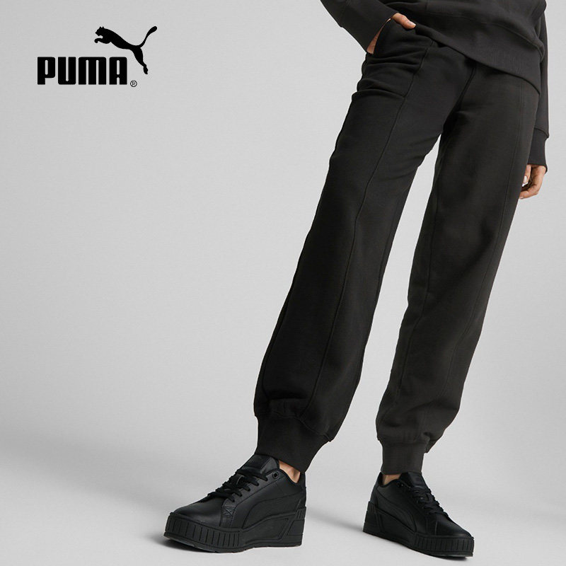 PUMA彪马运动裤女2023春季新款收口小脚裤卫裤休闲长裤676655-01