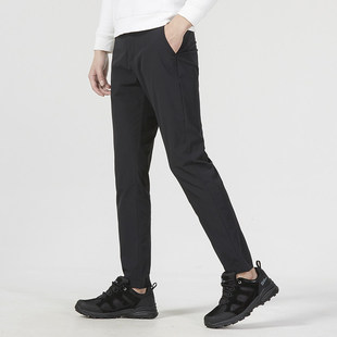 运动裤 新款 狼爪黑色梭织长裤 男2023秋季 子5522052 户外休闲宽松裤