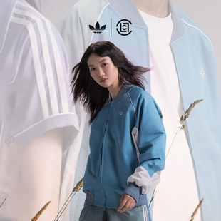 阿迪达斯三叶草男女陈冠希联名款经典运动夹克外套