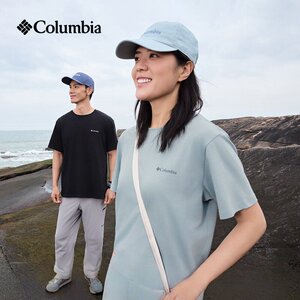 Columbia哥伦比亚户外男26春夏新款圆领透气纯棉短袖T恤AE8963