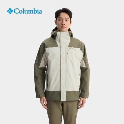 25春夏新品哥伦比亚男装户外防水防风腋下拉链单层冲锋衣XE0271
